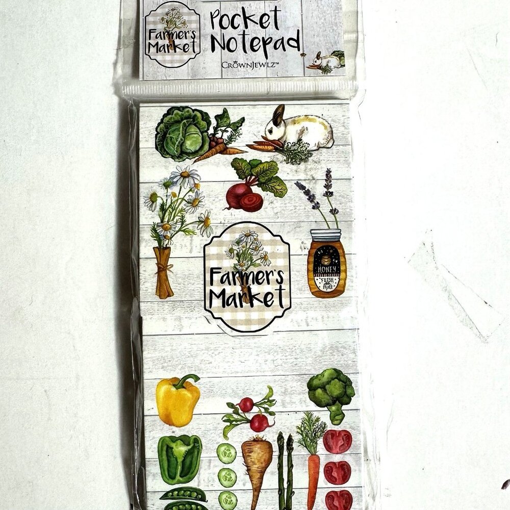 CrownJewlZ  Pocket Notepad Farmers Market FM-01